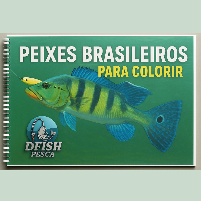 DFISH GOODIES – Caderno de Peixes Brasileiros para Colorir (PDF Digital)