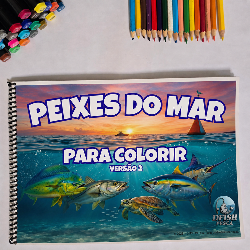 PEIXES DO MAR VERSÃO 2 - COM QR CODE